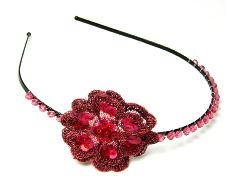 Hair - Crochet Flower Headband - Girl Intuitive - WorldFinds -