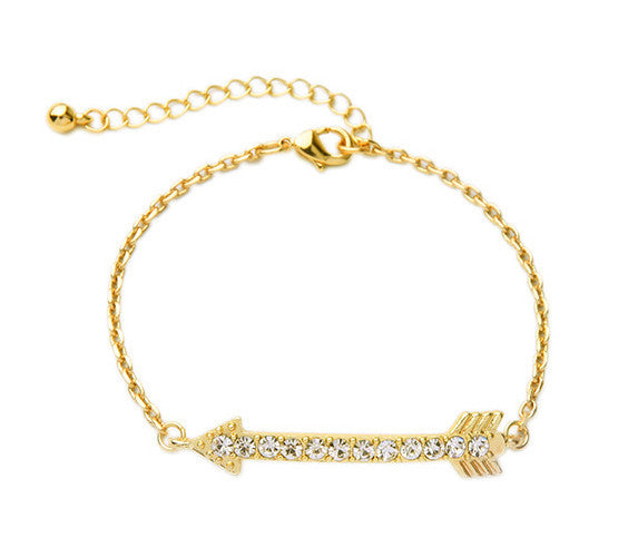 bracelet - Crystal Arrow Bracelet - Girl Intuitive - Girl Intuitive -