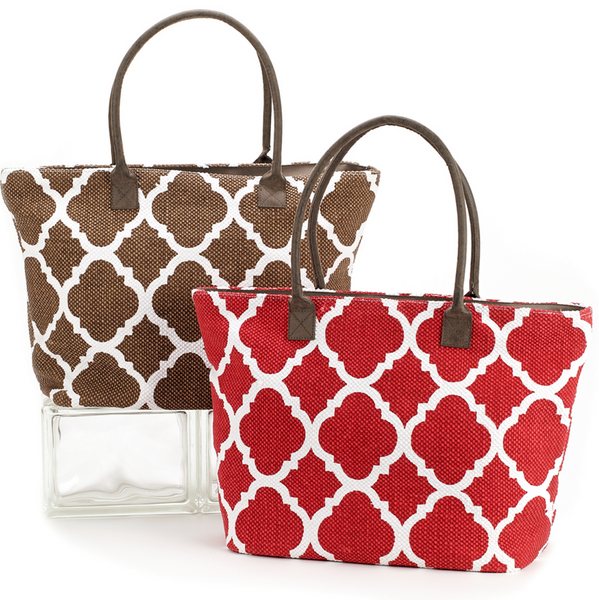 Bags - Dhurrie Tote Beach Bag Red - Girl Intuitive - Christian Livingston -