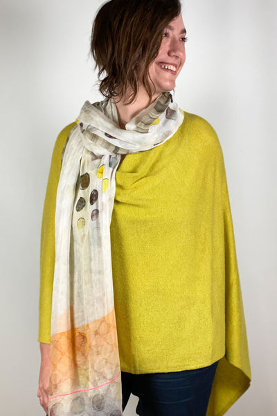 Poncho - Dolma Cashmere Poncho Lime - Girl Intuitive - Dolma -