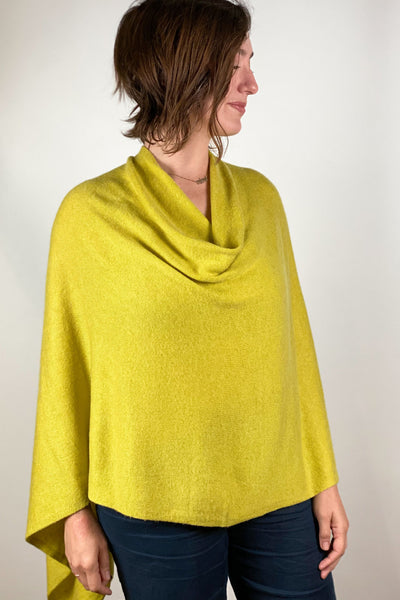 Poncho - Dolma Cashmere Poncho Lime - Girl Intuitive - Dolma -