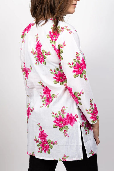 Dolma Fuchsia Floral Cotton Tunic