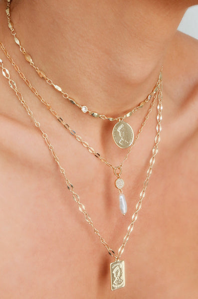 Necklace - Ettika Dainty Vibes Freshwater Pearl Necklace - Girl Intuitive - Ettika -