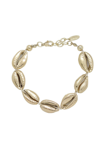bracelet - Ettika Seven Seas Gold Shell Bracelet - Girl Intuitive - Ettika -