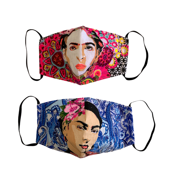 Mask - Frida Kahlo Face Mask with Filter Pocket - Girl Intuitive - Lumily -