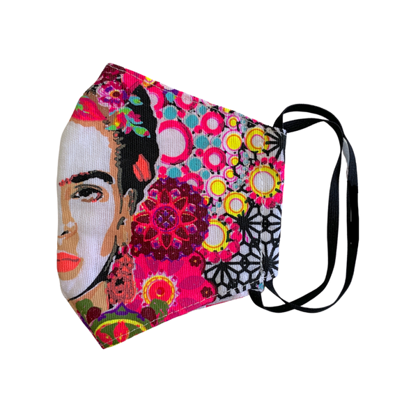 Mask - Frida Kahlo Face Mask with Filter Pocket - Girl Intuitive - Lumily -