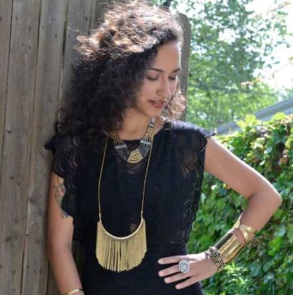 Necklace - Fringe Long Necklace - Girl Intuitive - WorldFinds -