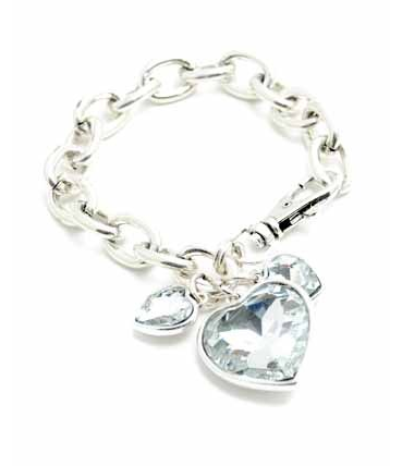 bracelet - Heart Will Go On Bracelet - Girl Intuitive - Zenzii - Clear