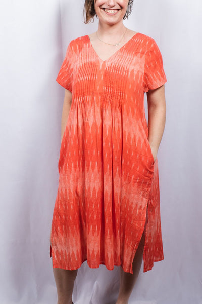 Dresses - Gaia Ikat Dye Tunic Dress - Girl Intuitive - Dolma -