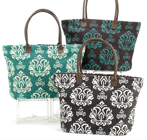 Bags - Indian Dhurrie Tote Bag Turquoise - Girl Intuitive - Christian Livingston -