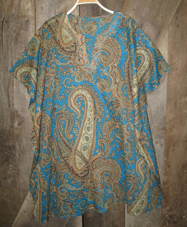 Tunic - Kaftan Paisley Turquoise - Girl Intuitive - Nusantara -