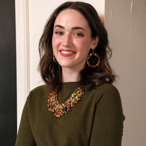 Necklace - Kantha Khalani Necklace - Girl Intuitive - WorldFinds -
