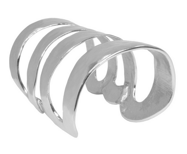 bracelet - Karine Sultan Katie Cuff Bracelet in Silver - Girl Intuitive - Karine Sultan -