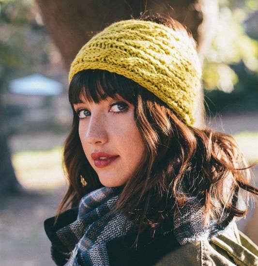 Hair - Knit Winter Headband - Girl Intuitive - Leto - One Size / Green
