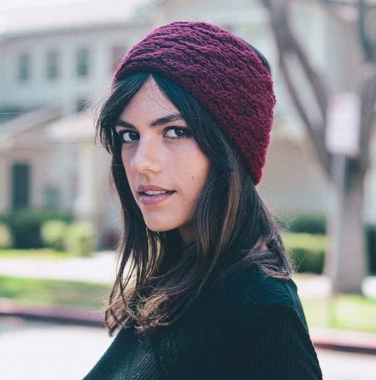 Hair - Knit Winter Headband - Girl Intuitive - Leto - One Size / Purple