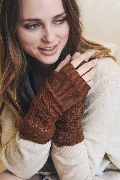 Gloves - Knitted Arm Warmers - Girl Intuitive - Leto -