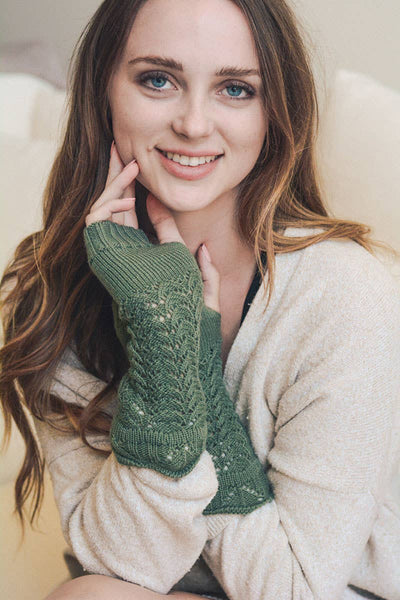 Gloves - Knitted Arm Warmers - Girl Intuitive - Leto -