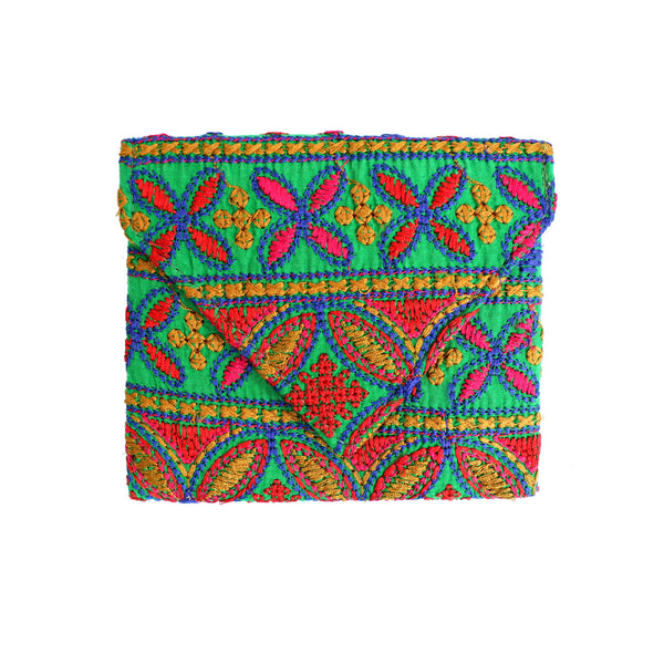 Bags - Kutch Mini Pouch - Girl Intuitive - WorldFinds -