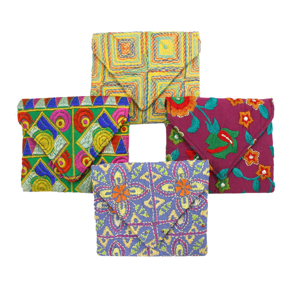 Bags - Kutch Mini Pouch - Girl Intuitive - WorldFinds -