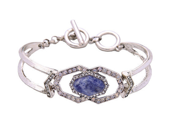 bracelet - Lapis Silver Bracelet - Girl Intuitive - Girl Intuitive -