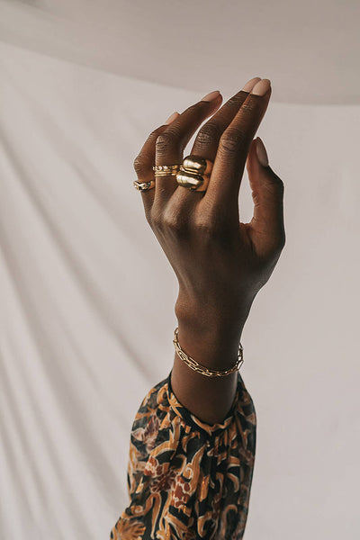 bracelet - Lia Paperclip Chain Bracelet Gold Filled - Girl Intuitive - Mod + Jo -