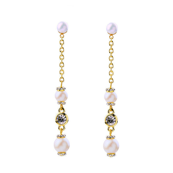 Linear Pearl Earrings – Girl Intuitive