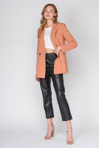 Jacket - Double Breasted Blazer - Girl Intuitive - Fore Collection - S / Coral