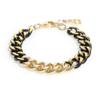bracelet - Links In Color Bracelet Assorted - Girl Intuitive - Zenzii - Black