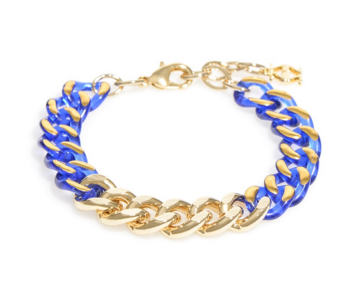 bracelet - Links In Color Bracelet Assorted - Girl Intuitive - Zenzii - Blue
