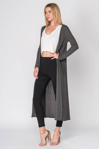 Sweater - Long Cardigan Charcoal - Girl Intuitive - Fore Collection -