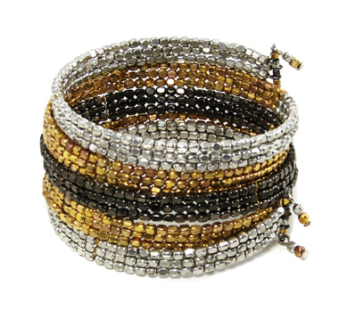 bracelet - Ombre Metallic Serpent Wrap Bracelet - Girl Intuitive - WorldFinds -