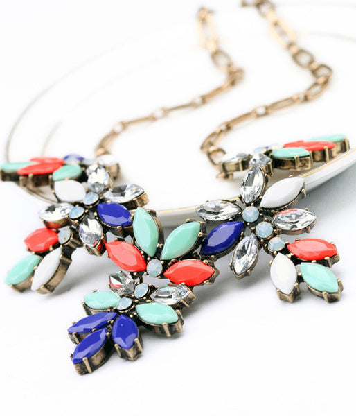 Necklace - Mint Statement Necklace - Girl Intuitive - Girl Intuitive -