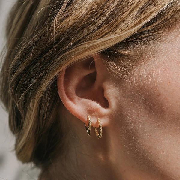earrings - Juliet Spike Hoop Earrings - Girl Intuitive - Mod + Jo -