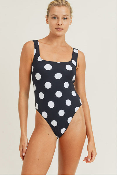Swimwear - Mono B SWIM Polkadot One-Piece Swimsuit - Girl Intuitive - Mono B -