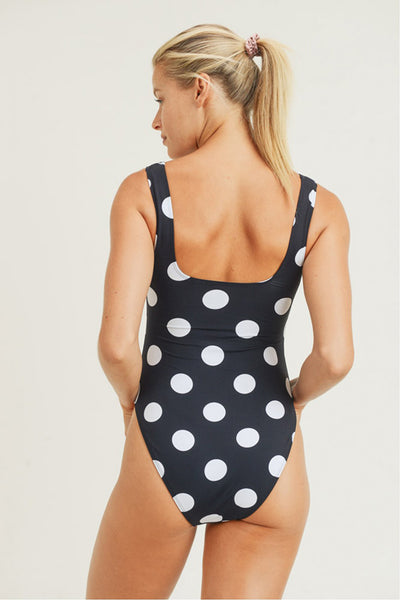 Swimwear - Mono B SWIM Polkadot One-Piece Swimsuit - Girl Intuitive - Mono B -