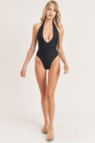 Monogram Jacquard One-Piece Swimsuit - OBSOLETES DO NOT TOUCH