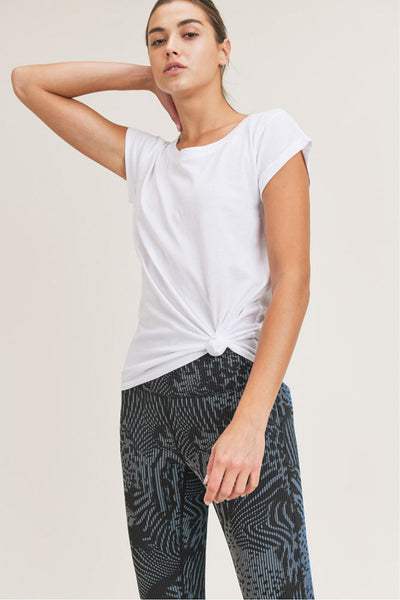 Top - Mono B Overlay Cut-Out Back Athleisure Top - Girl Intuitive - Mono B -