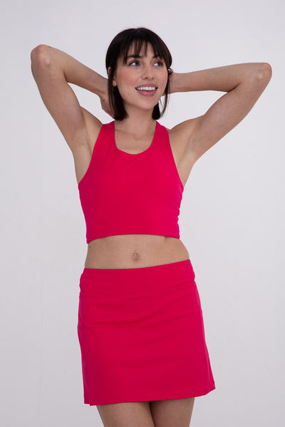 Mono B Extreme Racer Fitted Cropped Tank