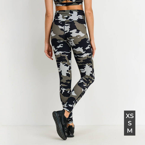 Leggings - Mono B Jungle Camo Highwaist Leggings - Girl Intuitive - Mono B -