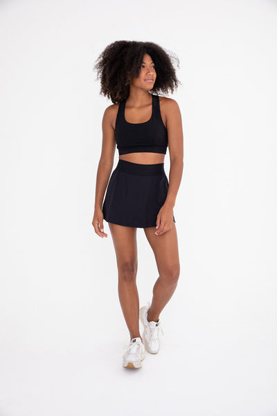 Skirt - Mono B A-Line Active Tennis Skort - Girl Intuitive - Mono B -