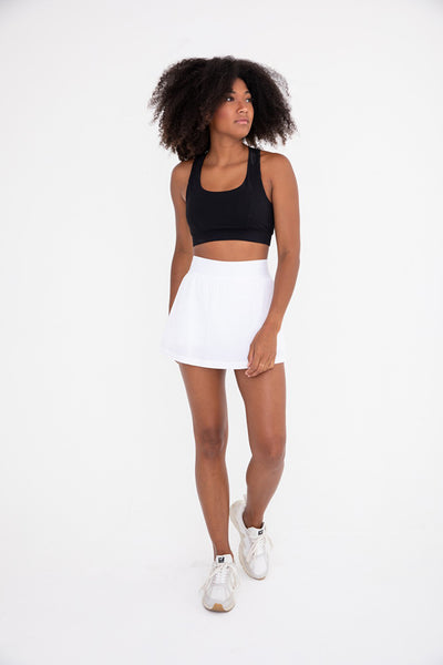 Skirt - Mono B A-Line Active Tennis Skort - Girl Intuitive - Mono B -