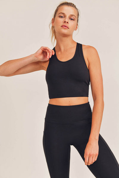 Mono B Extreme Racer Fitted Cropped Tank