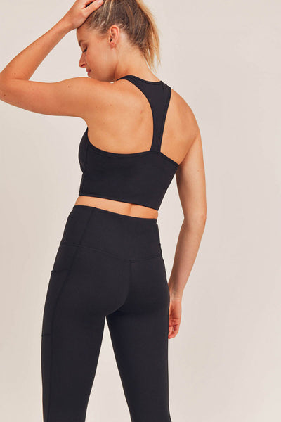 Mono B Extreme Racer Fitted Cropped Tank