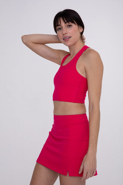 Mono B Extreme Racer Fitted Cropped Tank