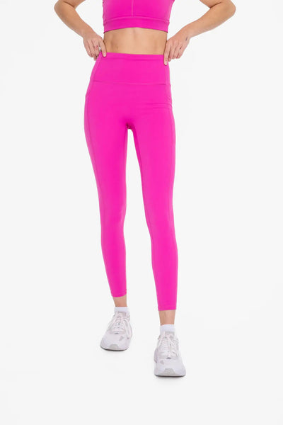 Mono B No Front Seam Lycra-Blend Swoop Leggings