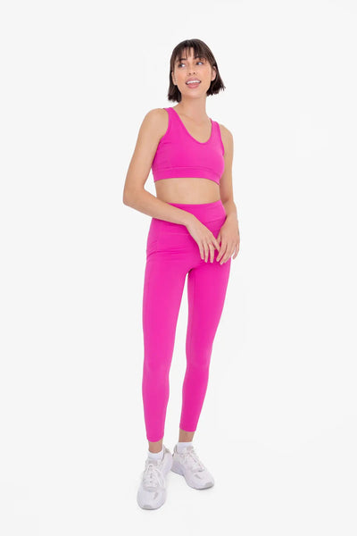 Mono B No Front Seam Lycra-Blend Swoop Leggings