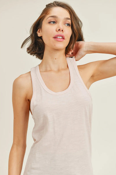 Mono B Essential Longline Athleisure Muscle Top