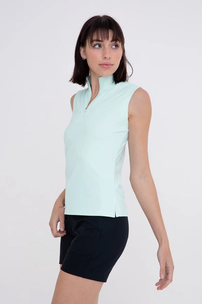 Mono B Mock Neck Golf Tank Top Girl Intuitive