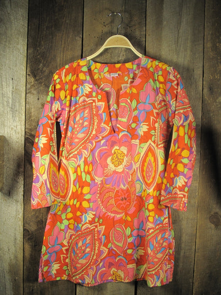 Tunic - Multi Color Cotton Tunic Top - Girl Intuitive - Nusantara -
