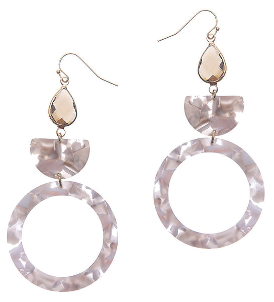 earrings - Nakamol Tortoise Teardrop Stone Earrings - Girl Intuitive - Nakamol -